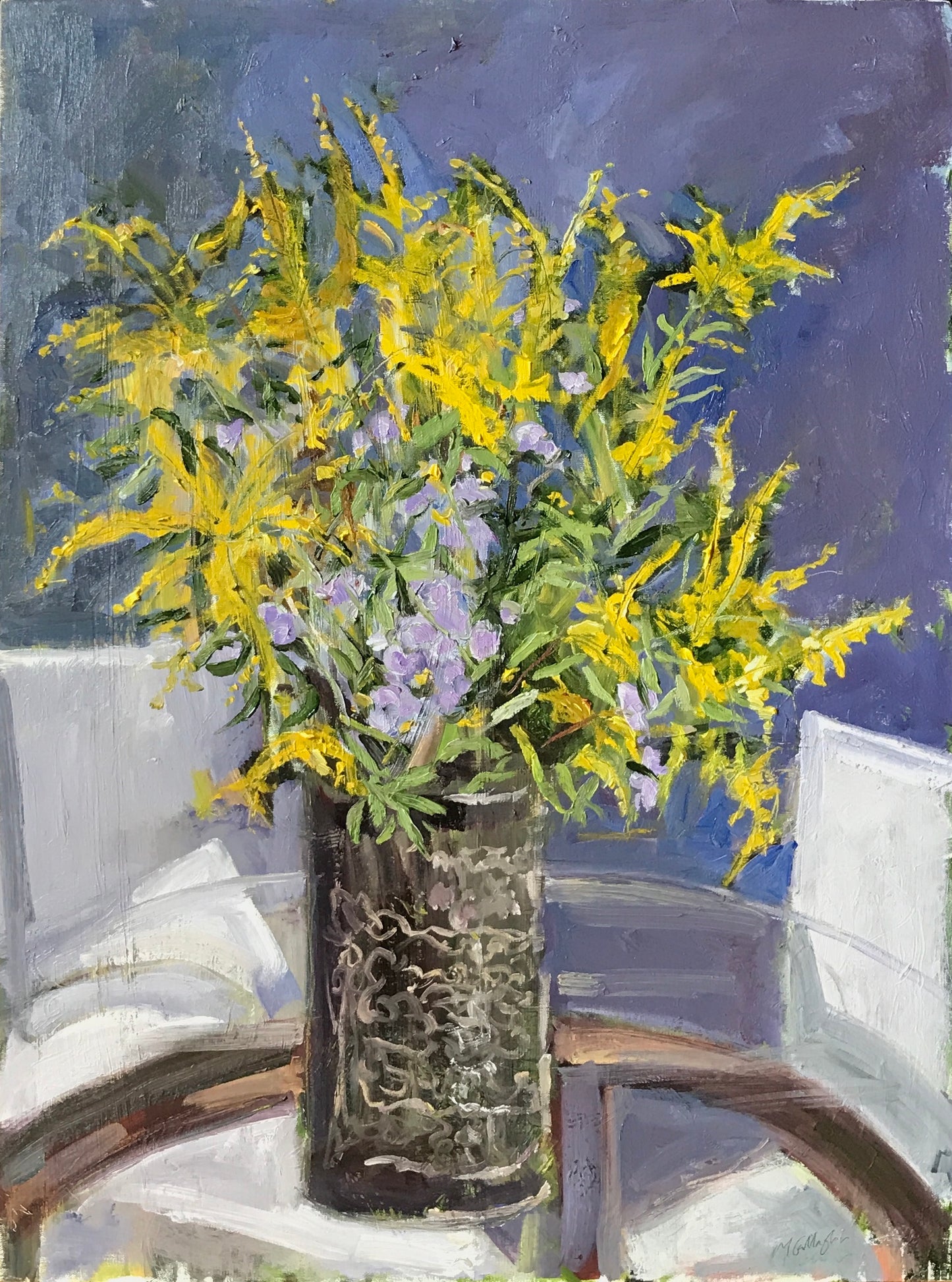 Goldenrod and Ageratum, September 26th, 2020