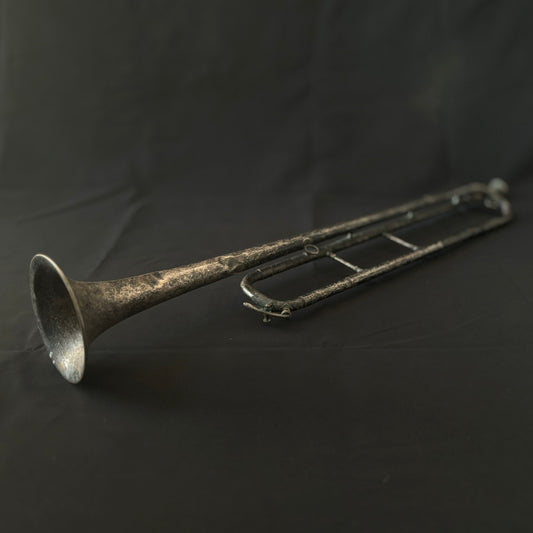 Antique Silver-Plated Bugle
