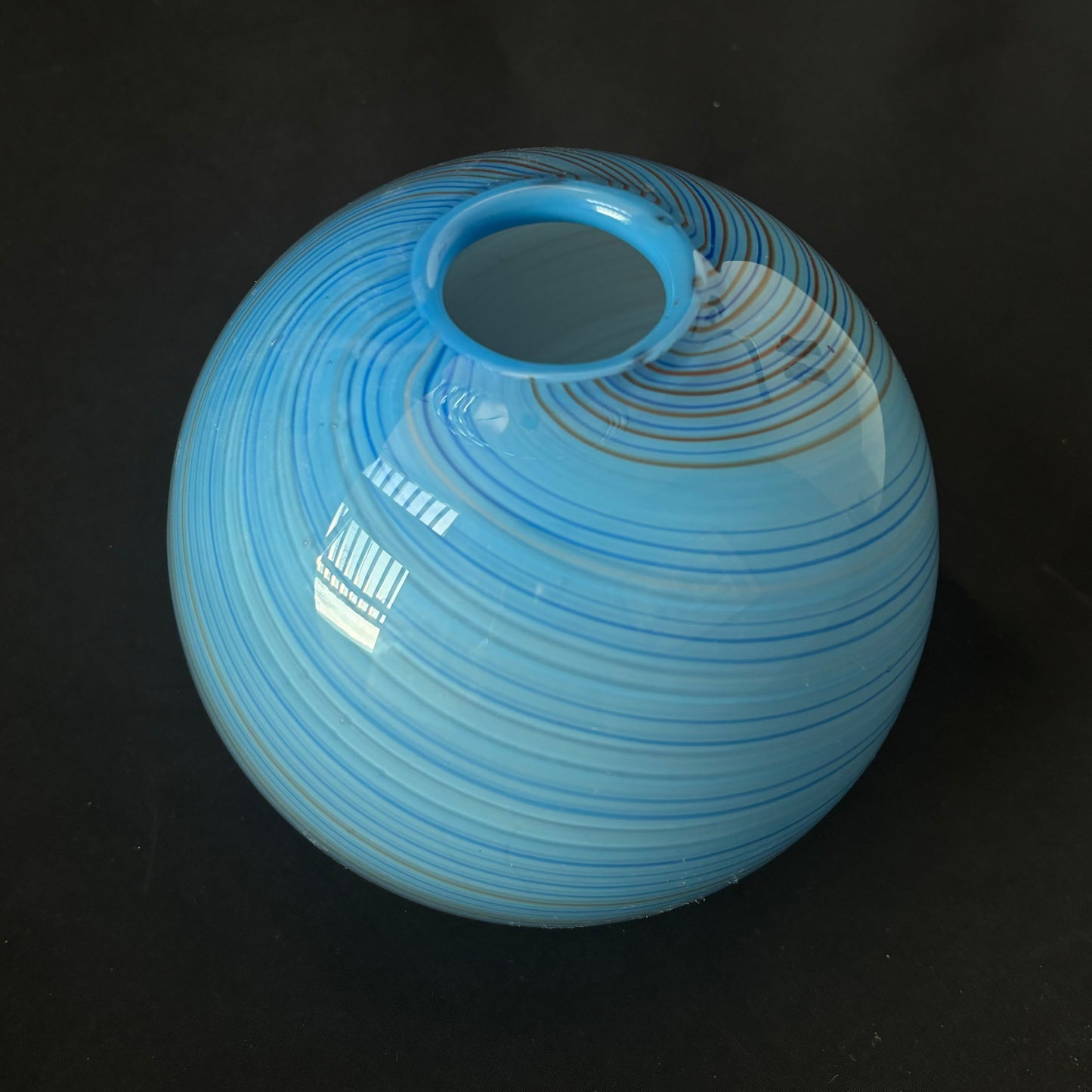 Blue Swirl Vase