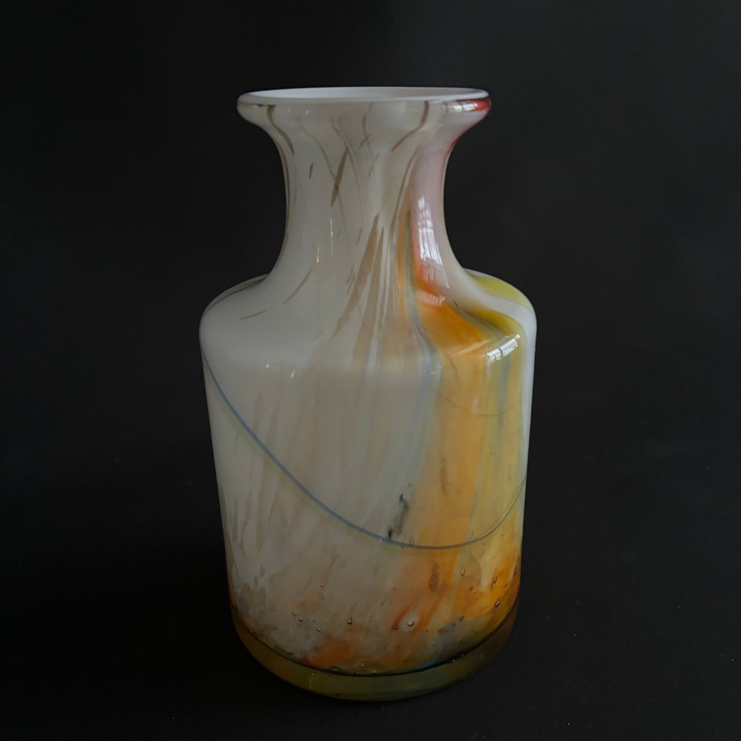 Marbleized Glass Vase