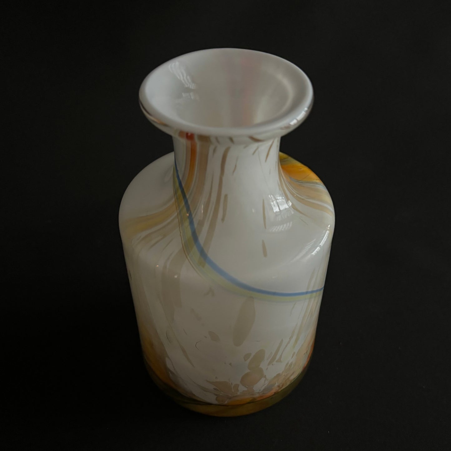 Marbleized Glass Vase