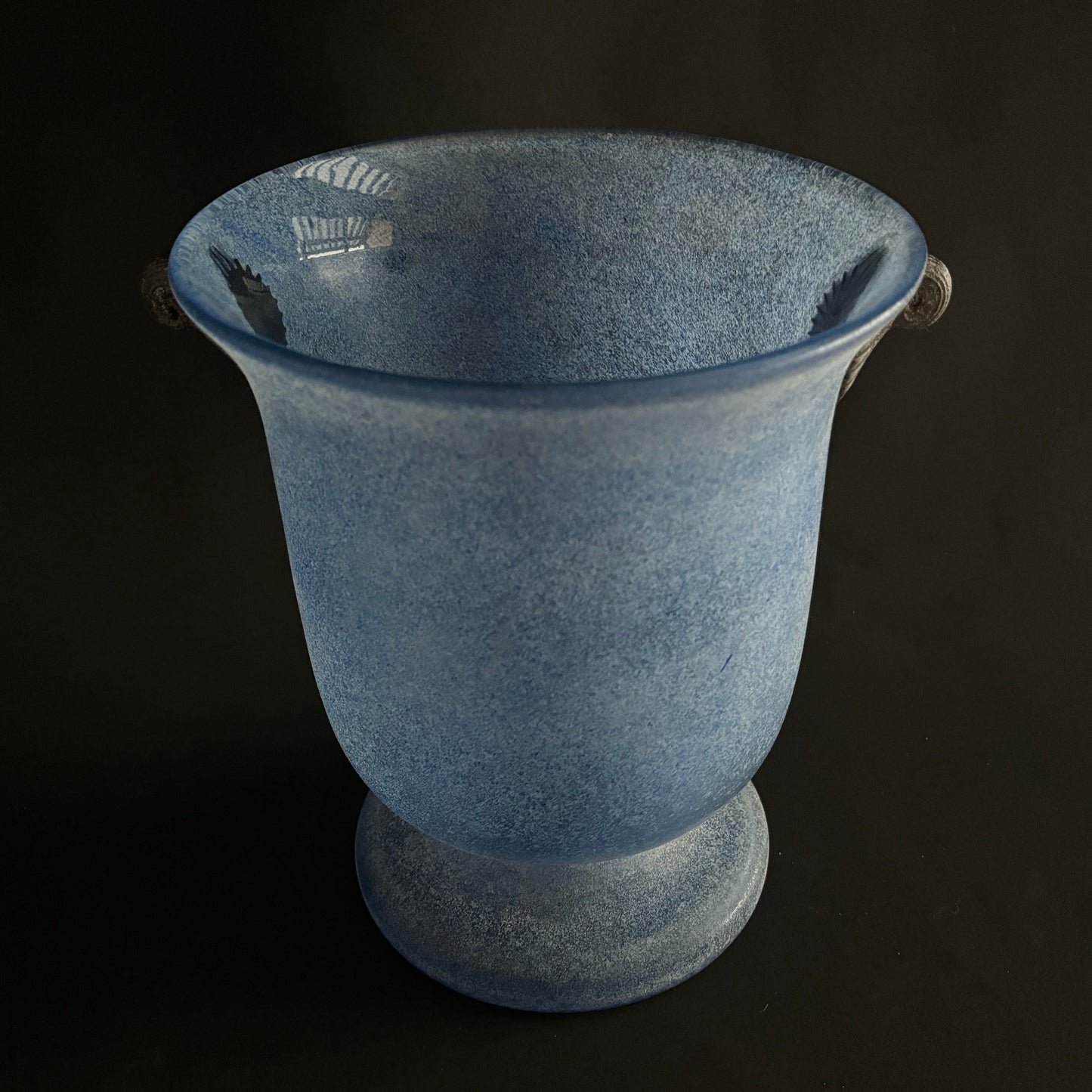 Blue Urn Vase with Matt Finish