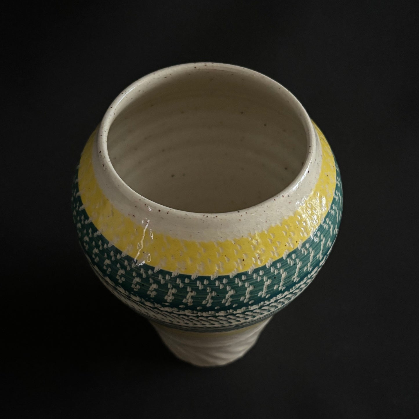 Yellow and Green Vase