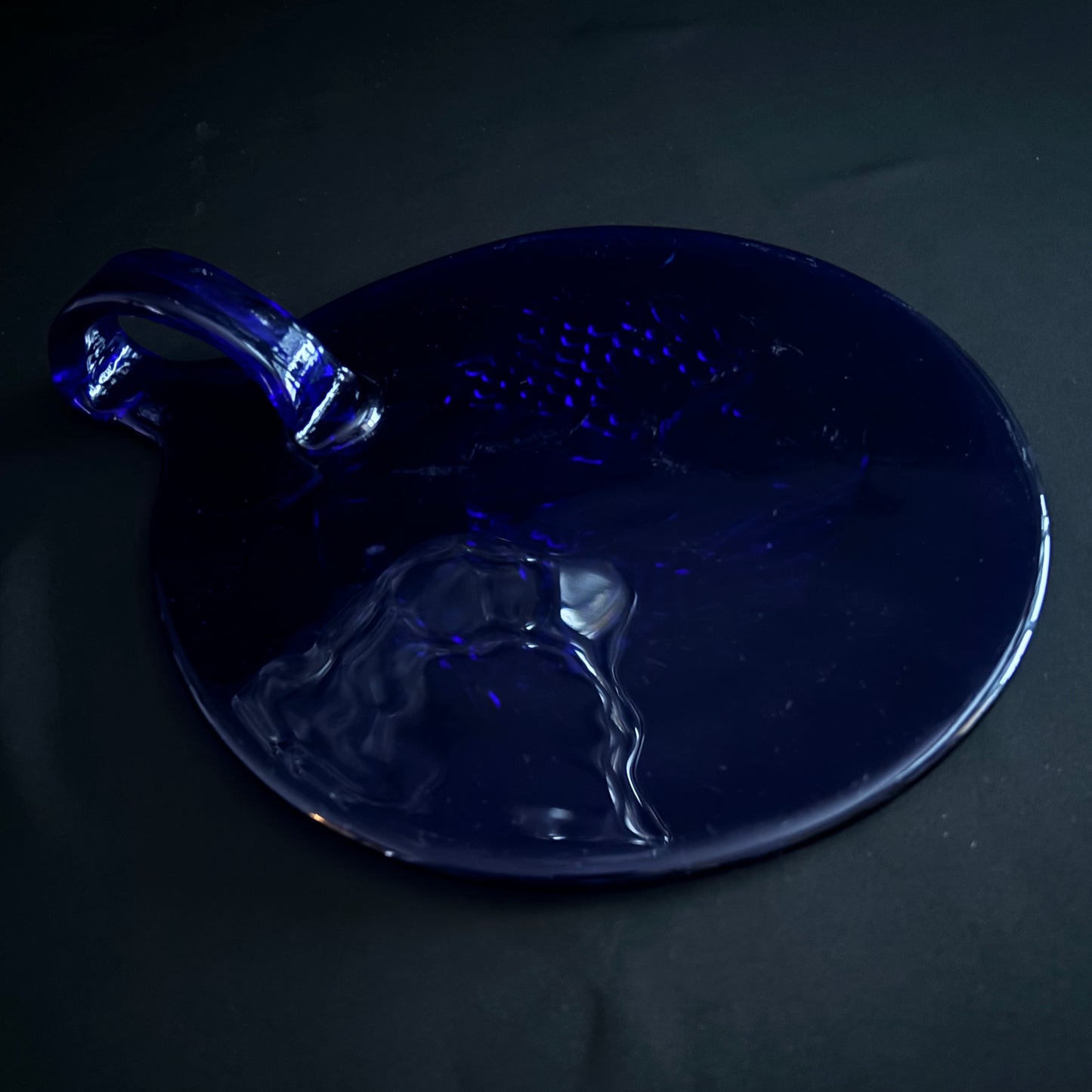 Blue Glass Serving Platter