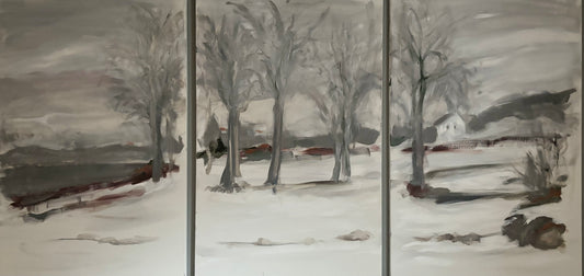 Triptych: Min’s Garden, Castine, Maine, December 2011