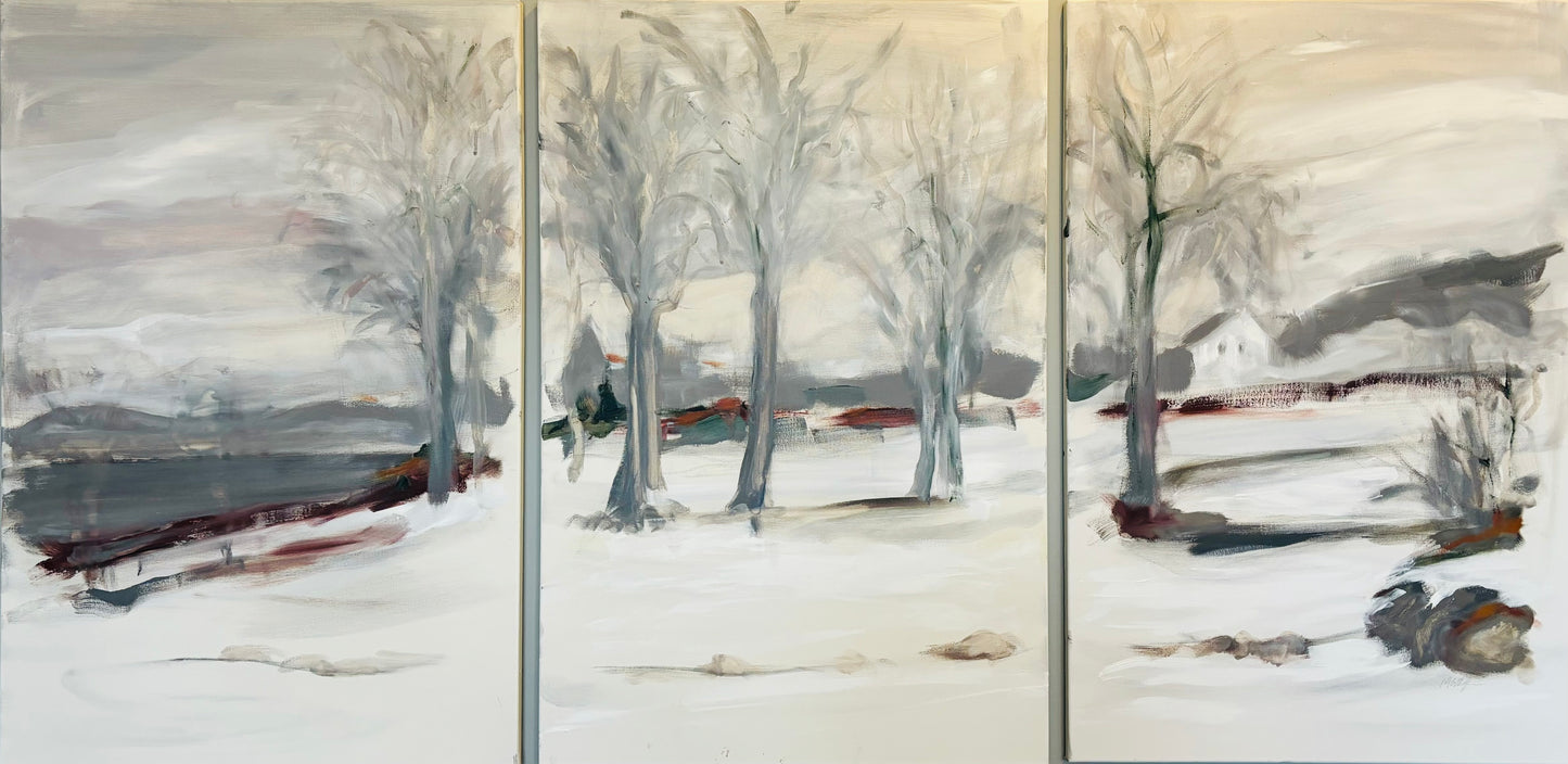 Triptych: Min’s Garden, Castine, Maine, December 2011