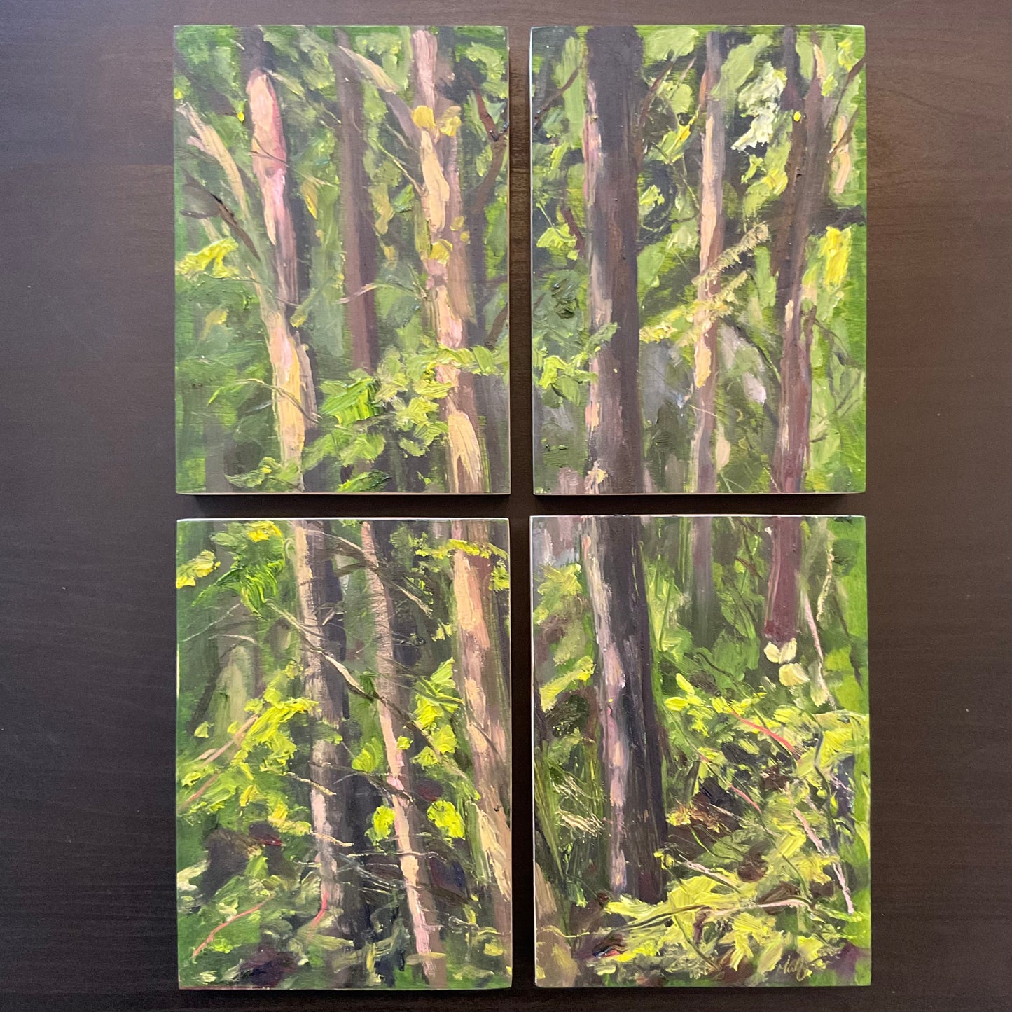 Trees - Quadriptych, May 29th, 2023