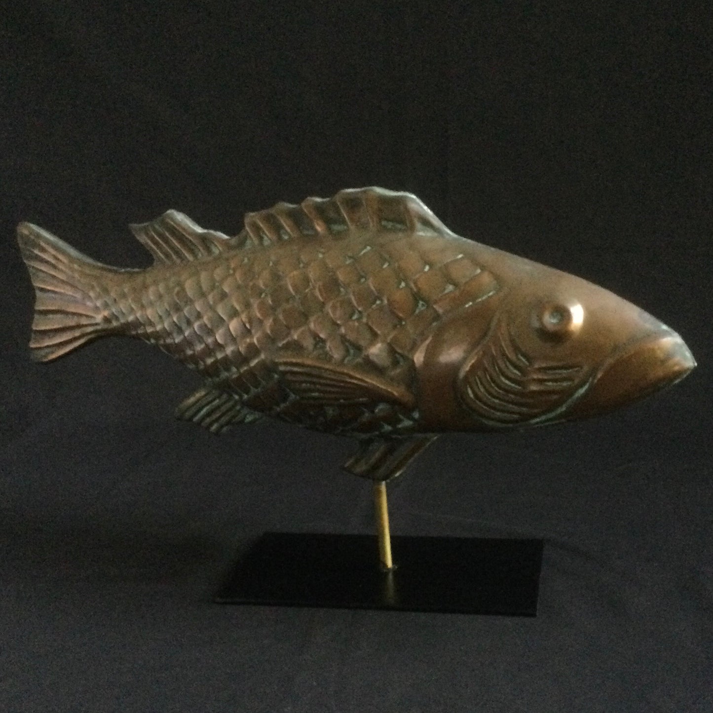Fish Weathervane, with stand.