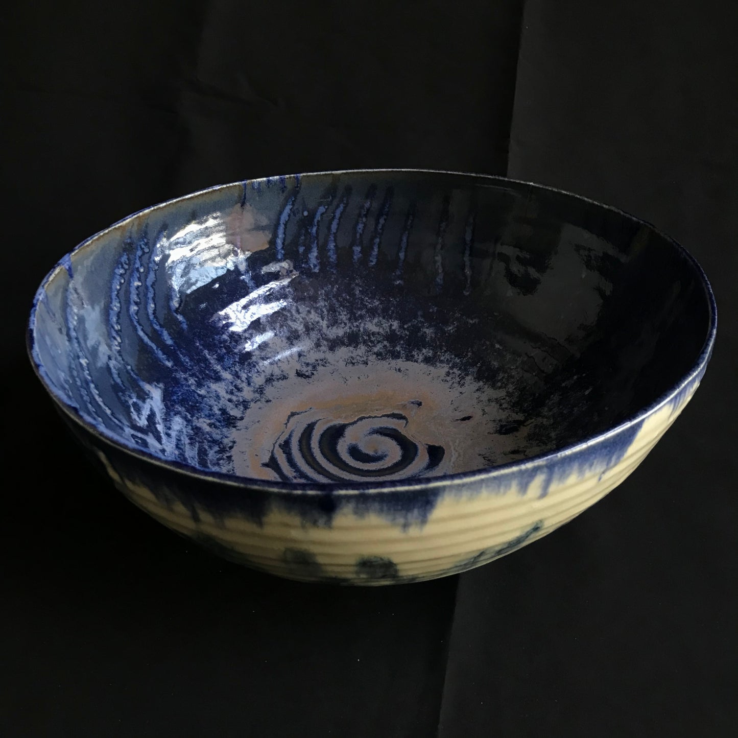 Art Pottery Blue and White Bowl