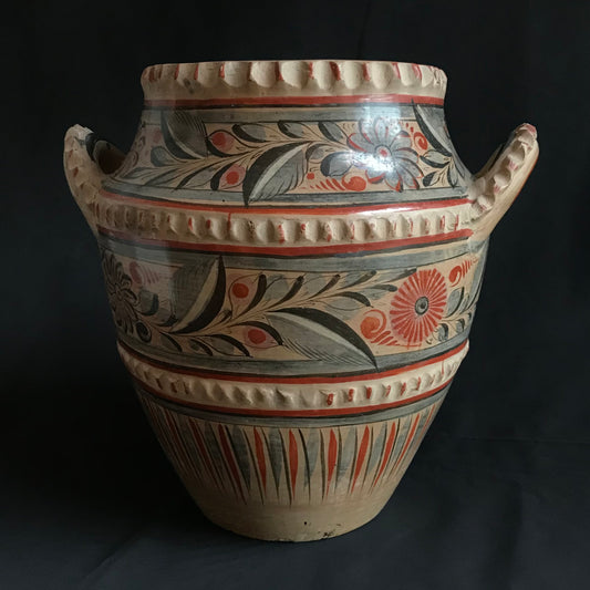 Vintage Mexican Tonala Pottery Jardiniere