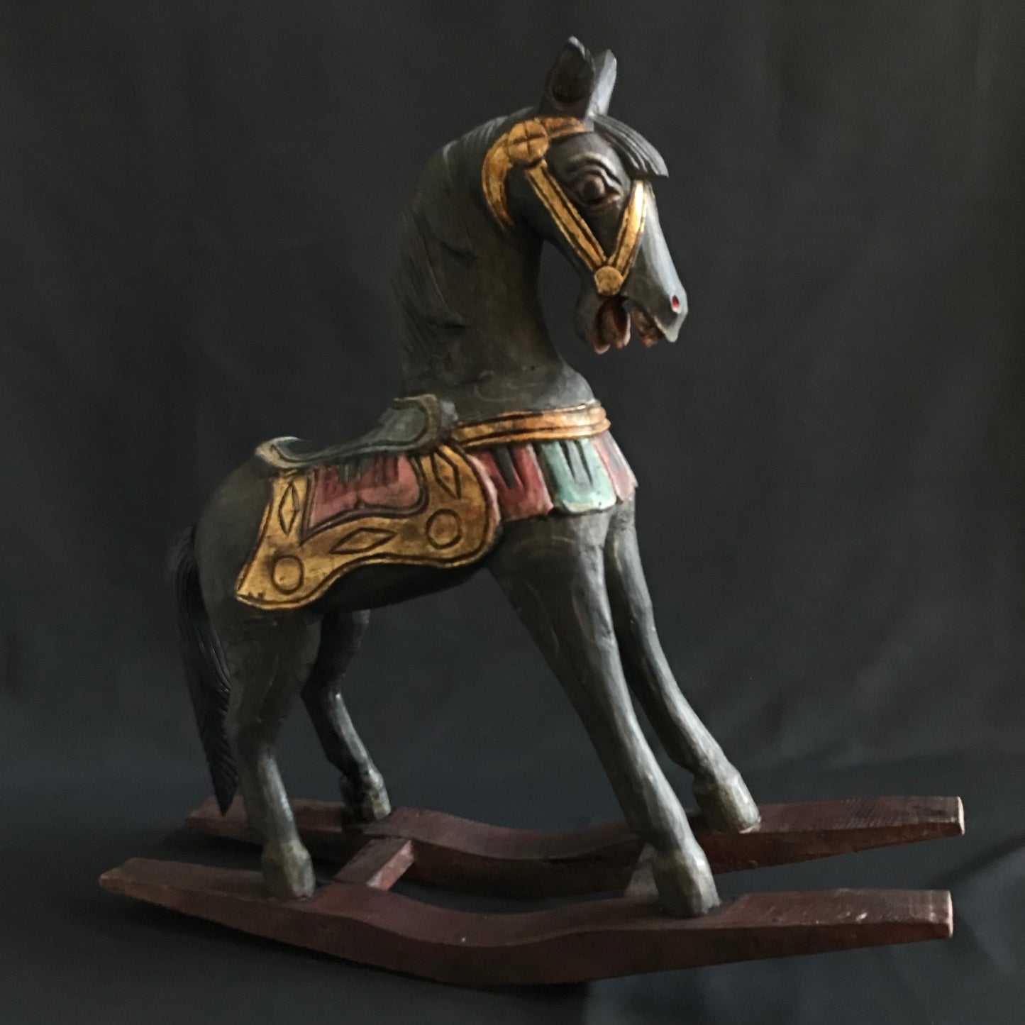 Decorative Carved Rocking Horse.