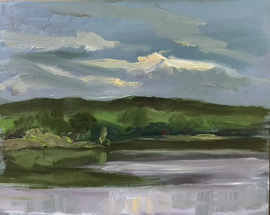 Evening, Upton Lake – Sketch, May 22nd, 2022