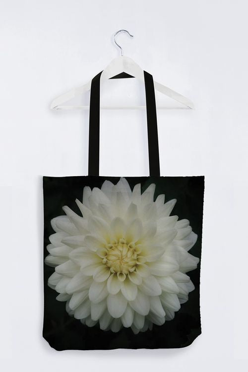 Dahlia Tote Bag - White